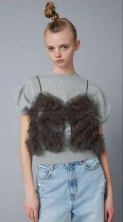 美品 Herin.CYE ヘリンドットサイ ボックス カット ベスト グレー HeRIN.CYE tシャツ Box cut vest ボックスカットベスト