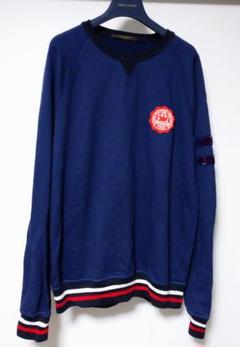 新品同様 ルイヴィトン ワッペン付きスウェット 紺 XXL
