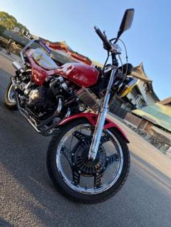 ksk papa CBX 400f純正HONDA カウル レッド/ホワイト フロント アンダー カウル 赤白 CB400SF VTEC CB750F CBX400F