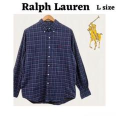 RALPH LAUREN チェック柄 長袖シャツ Lサイズのサムネイル