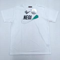 新品タグ付き　白　NEGI　おもしろ ドライTシャツ　Mサイズ