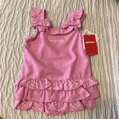 Miki House 女児 80サイズ　ピンク フリル　ワンピース水着