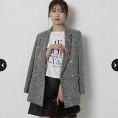 Apuweiser-riche♡ダブルテーラージャケットコート　M アプワイザーリッシェ Apuweiser-riche ダブルテーラード