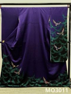 作家振袖 振袖 斉藤三才 鳥 振りぼかし 紋意匠 身丈166cm