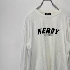 NERDY ノルディ ロングスリーブTシャツ ロンT プリントロゴ 古着