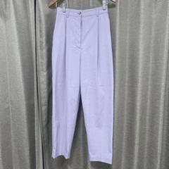 CLANE(クラネ) J/W COCCON TUCK PANTS パープル