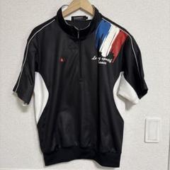 ルコックスポルティフ　半袖　シャツ　ハーフジップ　メンズ　ゴルフ　L