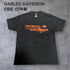 Harley Davidson 00s ハーレーTee ファイヤー フェード