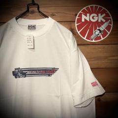 未使用タグ付き　90's NGK tシャツ 日本製　工具　プラグ dead