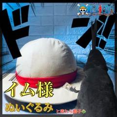 ワンピース めちゃながイム様　大きなルフィ帽子　ぬいぐるみ 2個　セット的縮圖