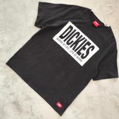 Dickies メンズ ビッグロゴプリント Tシャツ 半袖 サイズM ブラック
