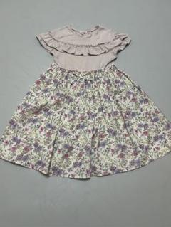 any FAM ピンクの花柄ワンピース 140