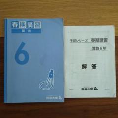 書込みなし！春期講習 小6 四谷大塚予習シリーズ　4教科セット 2025年最新】四谷大塚 春期講習の人気アイテム - メルカリ