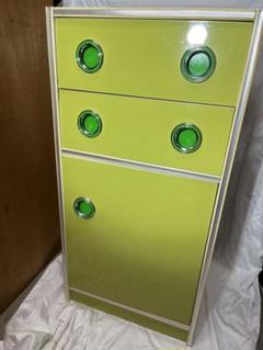 レトロポップ グリーン 引き出し 家具 収納 電話代 昭和レトロ