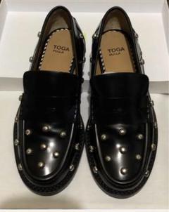 【極美品】TOGA PULLA スタッズ ローファー　37（23.5㎝） TOGA PULLA - トーガプルラ TOGA PULLA スタッズ シューズ 靴