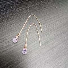 10金 ピンクゴールド　ピアス　10K