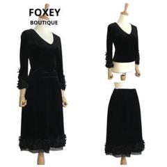 FOXEY BOUTIQUE フラワー装飾 ベロア セットアップ FOXEY BOUTIQUE フラワー装飾 ベロア セットアップ - メルカリ