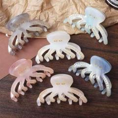 新品未使用　かわいい　タコさんミニクリップ　たこ　バレッタ