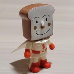 希少レア　しょくぱんマン　レトロ　ソフビ人形 カレーパンマン/1988年 とびだせアンパンマン レトロ レア ソフビ