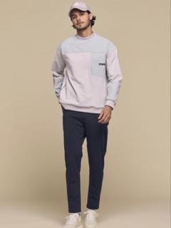 TFW49 L/S THICK COLLAR CREW NECK SHIRT L