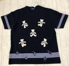 新品キューズベリー半袖ポロシャツ♡テリア柄•刺繍アップリケ♡可愛い♪レア 訳あり】レアCUSE BERRY Tシャツ刺繍アップリケ♡可愛いくま