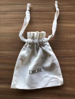 Dior ホワイト コットン 巾着袋
