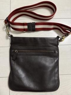 極美品！　バリー　レザー　ショルダーバッグ　サコッシュ　ブラウン 新品]VALENTINO ブラウン ショルダーバッグ サコッシュ 男女兼用