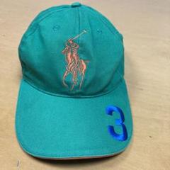Ralph Lauren グリーン キャップ ビッグポニー　3
