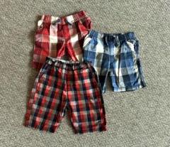 チェック柄ショートパンツ3枚セット