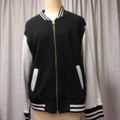 MARY QUANT ボア襟 スタジャン ブラック/グレー p14030444-b.jpg?v=1741588971&