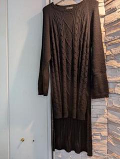 美品！ヨウジヤマモト ラムレザー切替 ロングワンピース M-L 品質が完璧 美品！ヨウジヤマモト M-L ロングワンピース