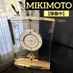 【稼働中】✨MIKIMOTO Clock✨ミキモト置き時計 本真珠 パール