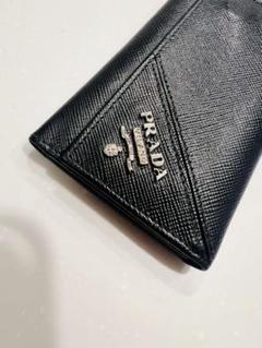 PRADA サフィアーノレザーキーケース ブラック プラダ 6連