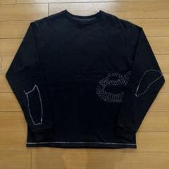 SandWaterr サシコ刺繍クルーネックロングTシャツ