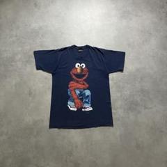 90s ビンテージ セサミストリート エルモ キャラ ネタ Tシャツ tee