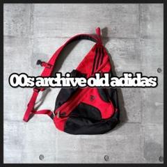 2000's old adidas slingbag y2k techstyle