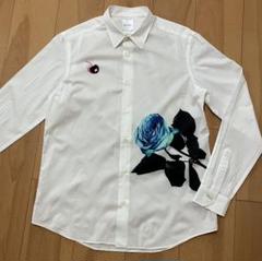 【美品】Paul Smith 18AW チェリー ブルーローズ シャツ L