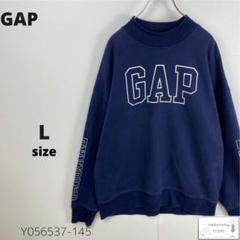 訳あり GAP ギャップ スウェット トレーナー ビックロゴ 裏起毛 大きめ L