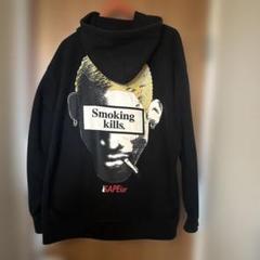 SAPEur FR2 ボックスロゴ ロッドマン パーカー サプール FR2 FR2×SAPEur パーカー ブラック SIZE L Smoking kills デニス