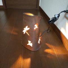 秋の灯り 備前焼 ライト付き