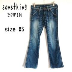 【サムシング】デニムパンツ セミフレア Y2K 牛革タグ Vienus Jean