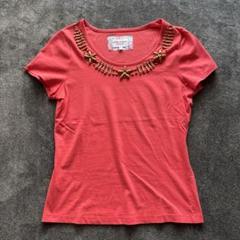 【USED】ローラアシュレイ　ウィークエンド　装飾カットソー　S