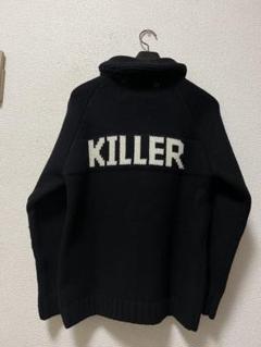 イングラテーラーバイジービー　カウチンニットジャケット　/M　黒　KILLER イングラテーラーバイジービー カウチンニットジャケット /M 黒