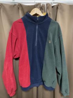 90s nautica マルチカラープルオーバーフリース