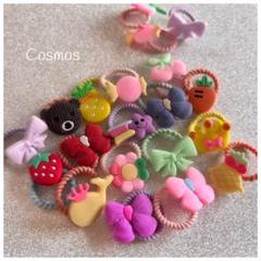 ヘアゴム　バラエティゴム　子供ヘアアクセ　キャラクターゴム　お花　リボン