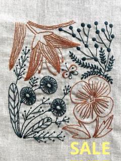 刺繍 刺繍した布 マカベアリス 植物刺繍手帖 樋口愉美子