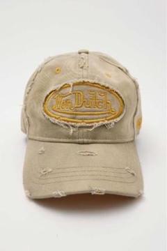 Von Dutch ボンダッチ キャップ 帽子 ハット カーキ ダメージ Von Dutch ボンダッチ キャップ 帽子 ハット カーキ ダメージ