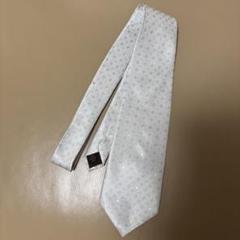 【美品】ルイ　ヴィトン　ネクタイ　シルバー系　LVロゴ総柄 LOUIS VUITTON ルイ ヴィトン ネクタイ シルバー LV 総柄 ロゴ