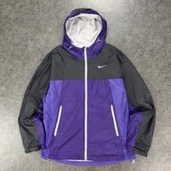 NIKE 10S マウンテンパーカ ツートンナイロンジップフーディー パープル