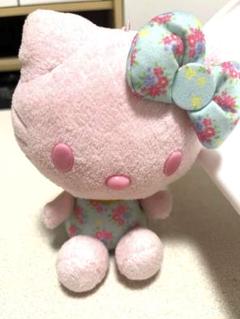 ハローキティ ぬいぐるみ 花柄